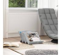 vidaXL Estante de revistas con estante Gris concreto 53 x 40 x 28,5 cm