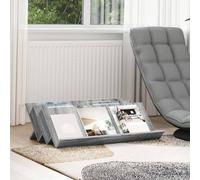 vidaXL Estante de revistas con estante Gris Sonoma 90 x 53 x 28,5 cm
