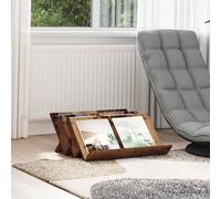 vidaXL Estante de revistas con estante Madera vieja 65 x 53 x 28,5 cm