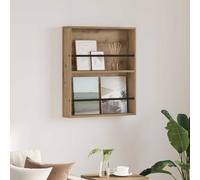 vidaXL Estante de revistas con estante Roble artesanal 60 x 12 x 70 cm