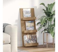 vidaXL Estante de revistas con estante Roble artisan 43 x 11 x 102 cm
