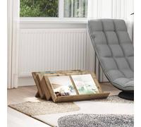 vidaXL Estante de revistas con estante Roble artisan 65 x 53 x 28,5 cm