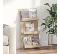 vidaXL Estante de revistas con estante Roble Sonoma 51 x 11 x 102 cm