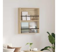 vidaXL Estante de revistas con estante Roble Sonoma 60 x 12 x 70 cm