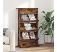 vidaXL Estante de revistas Roble ahumado 70 x 41 x 126 cm