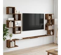 vidaXL Estante de TV Montado en la Pared Madera envejecida