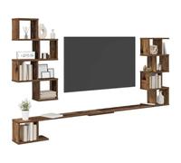 vidaXL Estante de TV Montado en la Pared Madera Envejecida