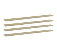 vidaXL Estante estantería 4uds contrachapada roble Sonoma 100x10x1,5cm