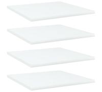 vidaXL Estante estantería 4uds madera contrachapada blanco 40x40x1,5cm