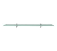 vidaXL Estante flotante de cristal 70x20 cm 8 mm Transparente, Negro, Blanco Mueble Almacenaje Estantería para Oficina, Estudio, Dormitorio Estantería/Librería/ mueble de Almacenamiento Transparent