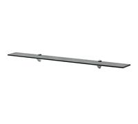 vidaXL Estante Flotante de Cristal Medidas 100x20 cm Vidrio de 8 mm Color Negro