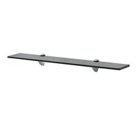 vidaXL Estante Flotante de Cristal Medidas 70x10 cm Vidrio de 8 mm Color Negro