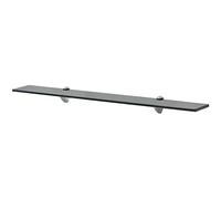 vidaXL Estante Flotante de Cristal Medidas 80x10 cm Vidrio de 8 mm Color Negro