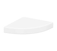 vidaXL Estante flotante de esquina Blanco MDF 25x25x3,8 cm