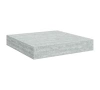 vidaXL Estante Flotante de Pared Gris hormigón MDF 23x23,5x3,8 cm | Da un aspecto flotante fresco, estilo simple que combina con cualquier decoración, hecho de material MDF resistente