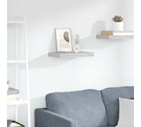vidaXL Estante flotante de pared gris hormigón MDF 40x23x3,8 cm