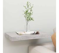 vidaXL Estante flotante de pared gris hormigón MDF 50x23,5x3,8 cm