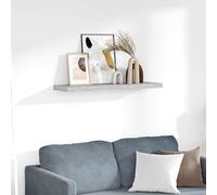 vidaXL Estante flotante de pared gris hormigón MDF 90x23,5x3,8 cm