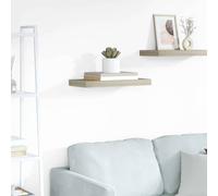 vidaXL Estante flotante de pared MDF color roble 50x23,5x3,8 cm