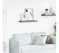 vidaXL Estante Flotante de Pared MDF Gris 60x23,5x3,8 cm