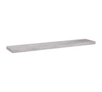 vidaXL Estante flotante de pared MDF gris hormigón 120x23,5x3,8 cm