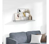 vidaXL Estante flotante de pared MDF gris hormigón 80x23,5x3,8 cm