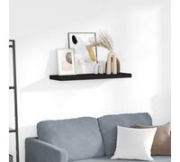 vidaXL Estante flotante de pared MDF negro 80x23,5x3,8 cm