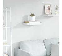 vidaXL Estante flotante de pared MDF roble y blanco 50x23x3,8 cm