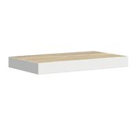 vidaXL Estante Flotante de Pared Repisa Balda Estantería Salón Sala de Estar Exhibición Colgante Decoración MDF Blanco y Roble 50x23x3,8 cm
