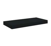 vidaXL Estante flotante de pared Repisa colgante MDF negro 50x23x3,8 cm