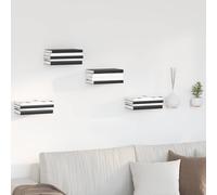 vidaXL Estante Flotante Invisible 24 uds. Rosa 6 x 11 x 6,5 cm