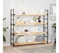 vidaXL Estante Flotante Madera Maciza de Acacia sin Tratar 120x30x4 cm, Estante de Pared, Unidad de Estante de Pared, Estante de Cuarto de Servicio
