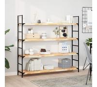 vidaXL Estante flotante de 140x30x4 cm, madera maciza de acacia, sin tratar