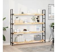 vidaXL Estante flotante madera maciza de acacia sin tratar 160x20x4 cm