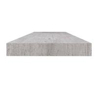 vidaXL Estante flotante pared 2 uds MDF gris hormigón 120x23,5x3,8 cm Gris 120 x 23.5 x 3.8 cm