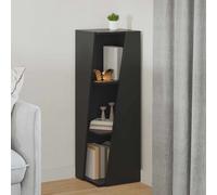 vidaXL Estante lateral 33 x 32 x 100,5 cm Madera de ingeniería Negro