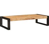 vidaXL Estante para ducha, color marrón, 100 x 50 x 23 cm, madera de mango maciza sin tratar