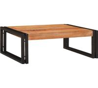 vidaXL Estante para ducha, color marrón, 65 x 50 x 23 cm, madera maciza de acacia