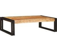 vidaXL Estante para ducha, color marrón, 80 x 50 x 23 cm, madera de mango maciza sin tratar