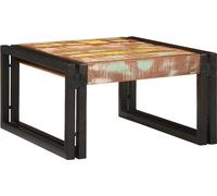 vidaXL Estante para ducha, multicolor, 60 x 50 x 23 cm, madera maciza reciclada