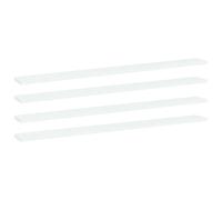 vidaXL Estante para estantería 4 uds contrachapada blanco 100x10x1,5cm