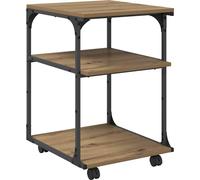 vidaXL Estante para impresora, estilo "Artisan Oak", 43 x 48 x 64 cm, material de madera