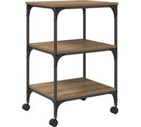 vidaXL Estante para impresora, estilo "Artisan Oak", 50 x 41 x 75 cm, material de madera