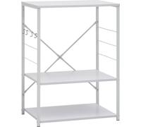 vidaXL Estante para microondas, blanco, 60 x 39,6 x 79,5 cm, material de madera