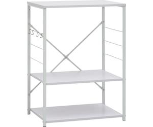 vidaXL Estante para microondas, blanco, 60 x 39,6 x 79,5 cm, material de madera