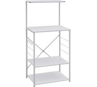 vidaXL Estante para microondas, blanco, 60x39,6x123 cm, material de madera