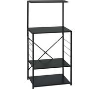 vidaXL Estante para microondas, color , 60x39,6x123 cm, fabricado en material de madera
