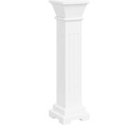 vidaXL Estante para plantas tipo columna, estilo clásico, cuadrado, de MDF