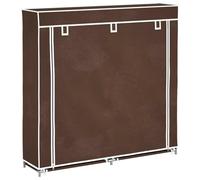 vidaXL Estante para Zapatos Armario de Tela con Cubierta 115 x 28 x 110cm Marrón