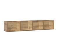 vidaXL Estante pared CD madera ingeniería 100x18x18 cm en color Roble artisan/Madera antigua | práctico organizador multiusos diseño compacto funcional